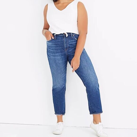 Madewell The High Rise Slim Boyjean Denim Jeans Women's size 32 - Picture 1 of 8